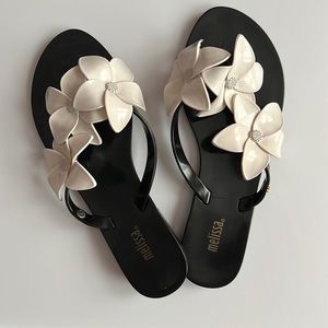 Melissa flip flops with bag